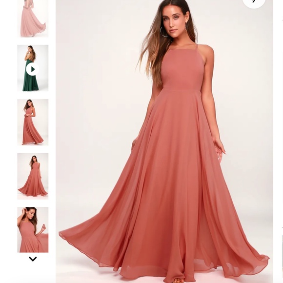 Lulus Dresses & Skirts - NWT Lulu's Mythical Kind Of Love Maxi Dress Strappy Open Back sz L Style # 1369